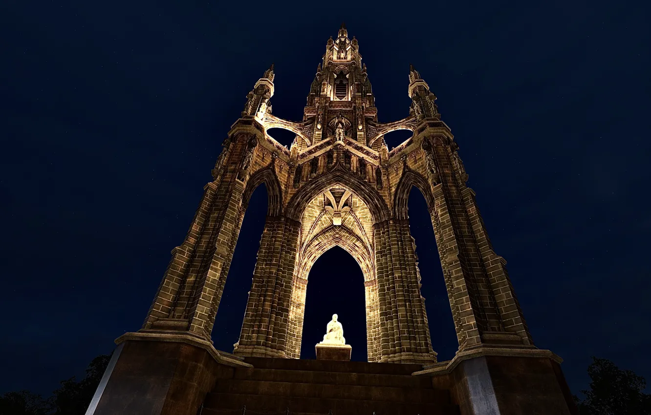 Фото обои HDR, Old, Scotland, Edinburgh, Game, Building, UHD, Xbox One X