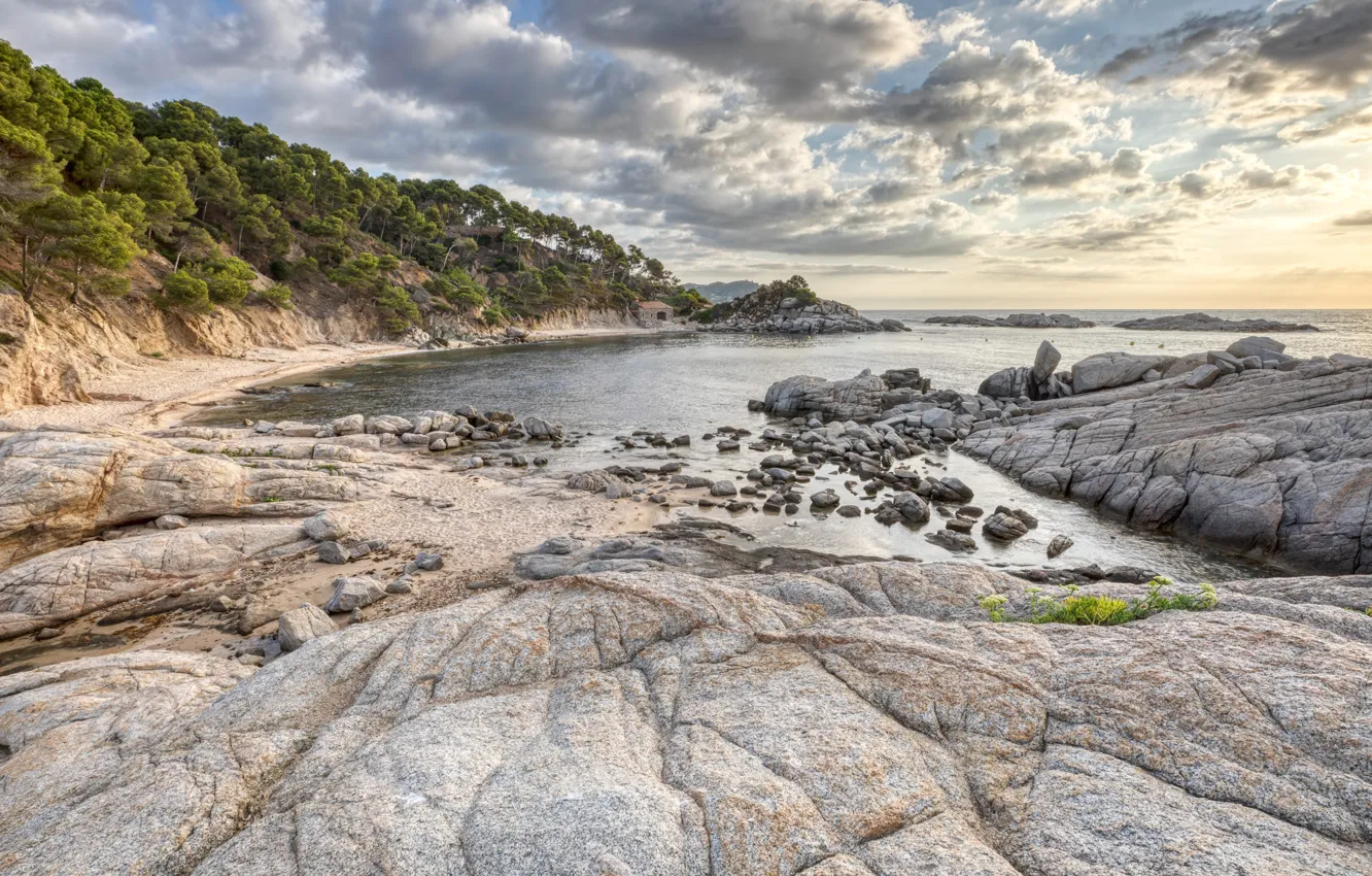 Фото обои скалы, берег, Испания, Каталония