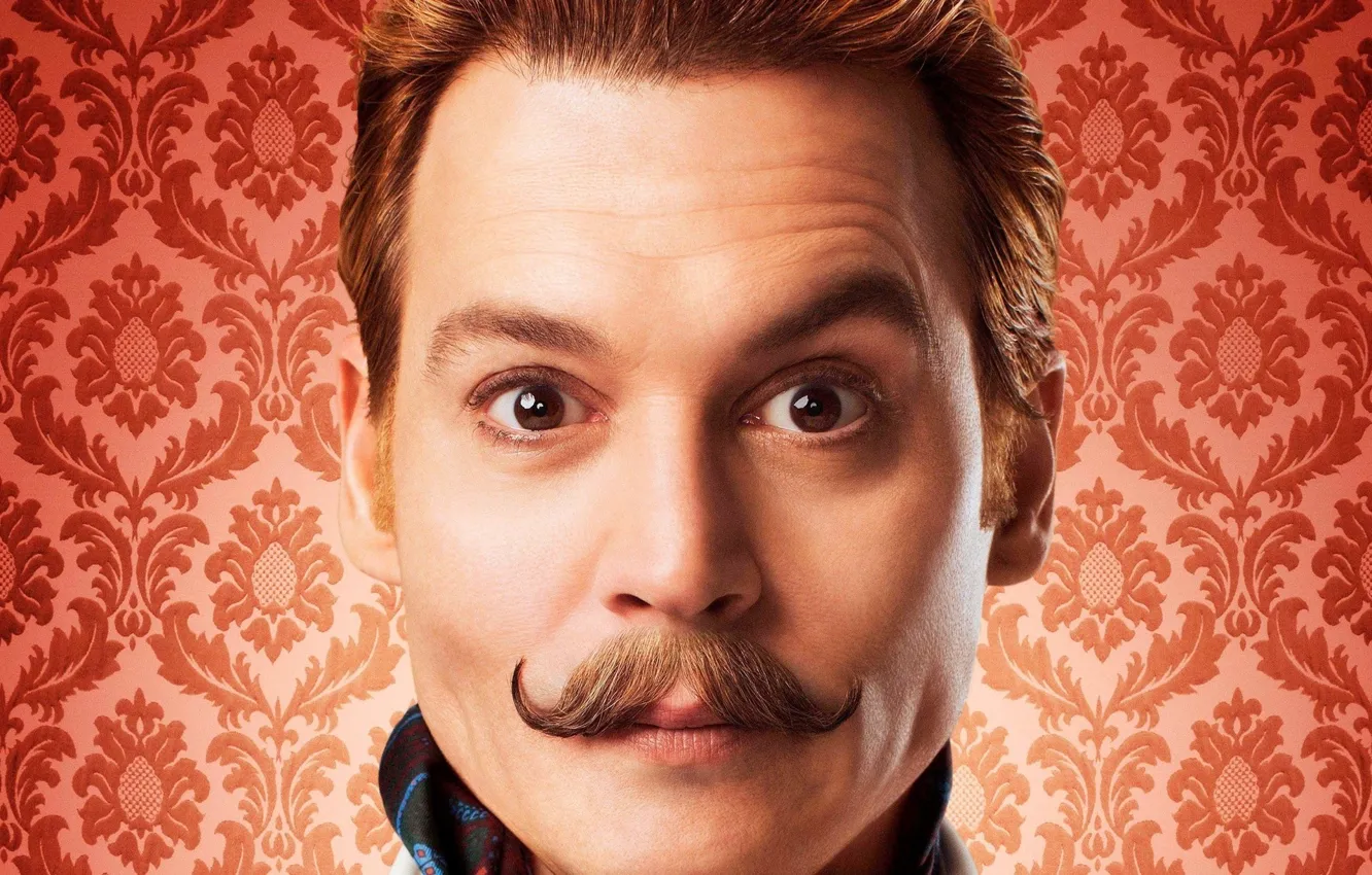 Фото обои Johnny Depp, cinema, wallpaper, brown hair, brown eyes, eyes, man, movie