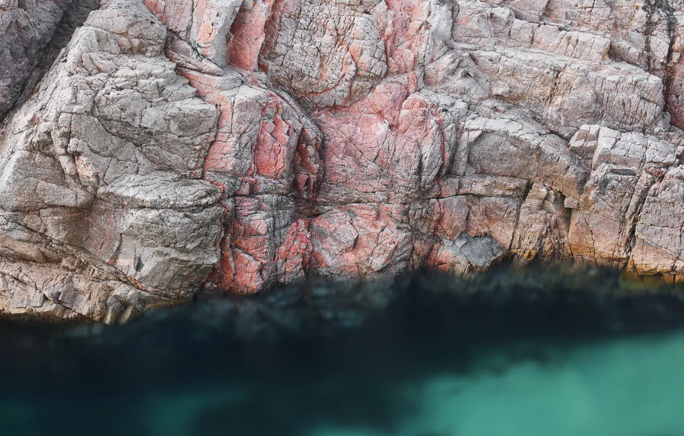 Фото обои вода, скала, камни, дно