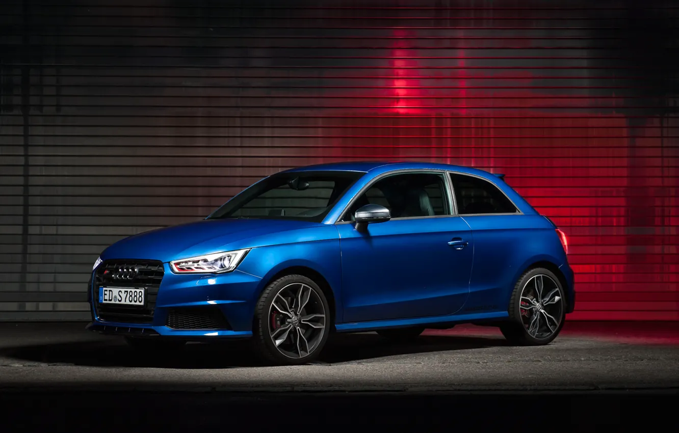 Фото обои Audi, синяя, blue