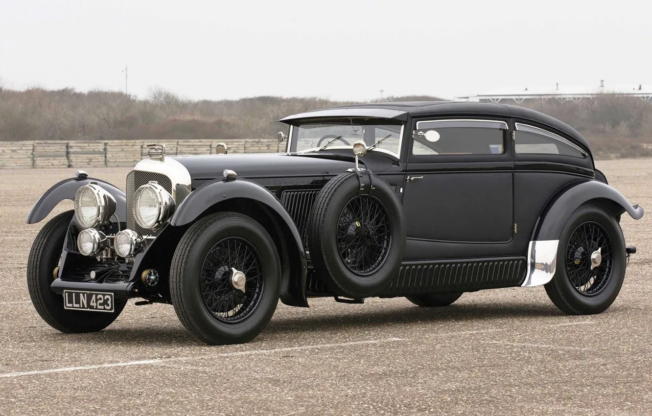Фото обои Bentley, 1931, 1930, Speed 6, Front Side, Bentley Speed Six, Speed Six, Blue Train