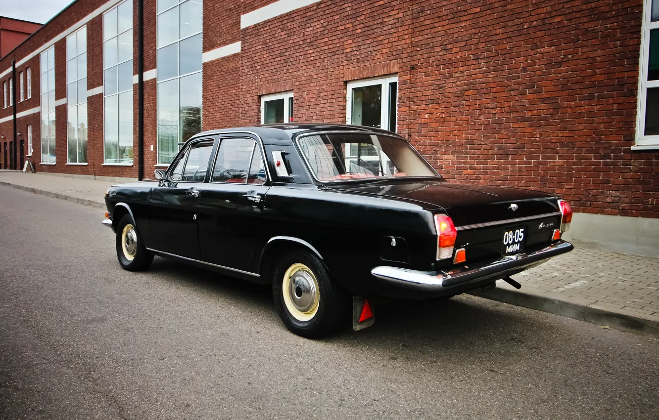 Фото обои black, Volga, GAZ-24, Minsk