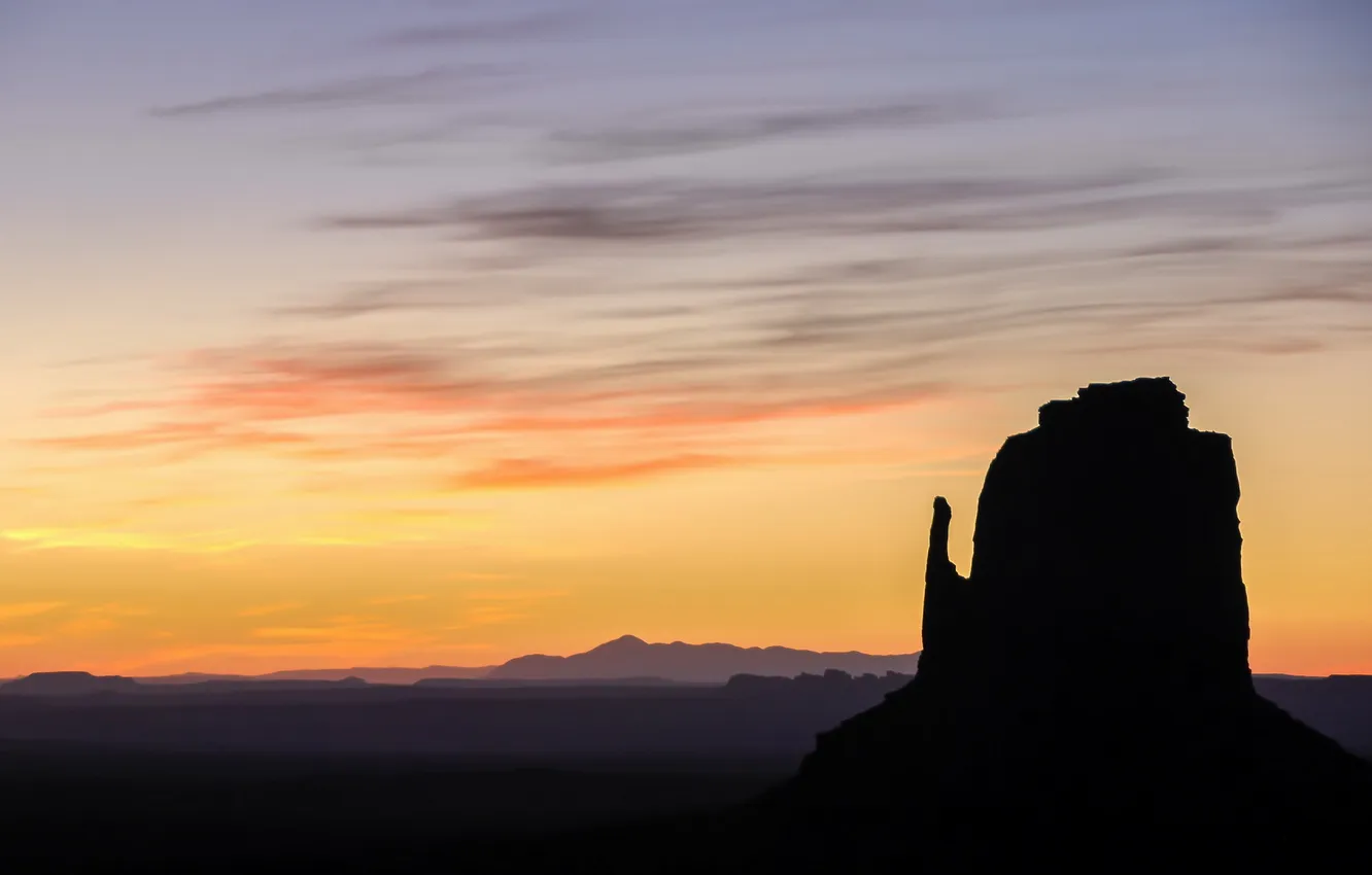 Фото обои Utah, Monument Valley, Desert Mist