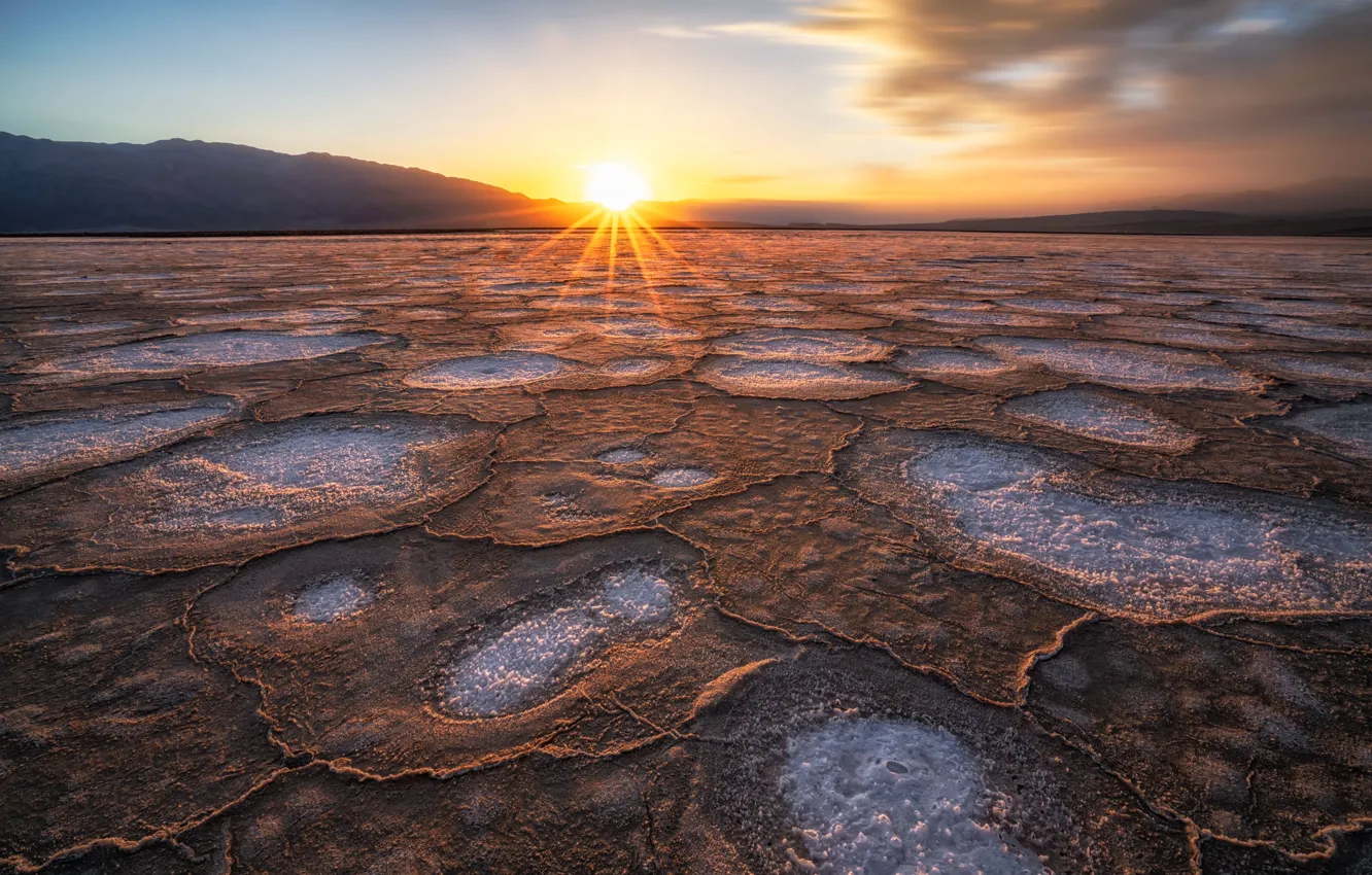 Фото обои природа, Death Valley National Park, Salt Flats