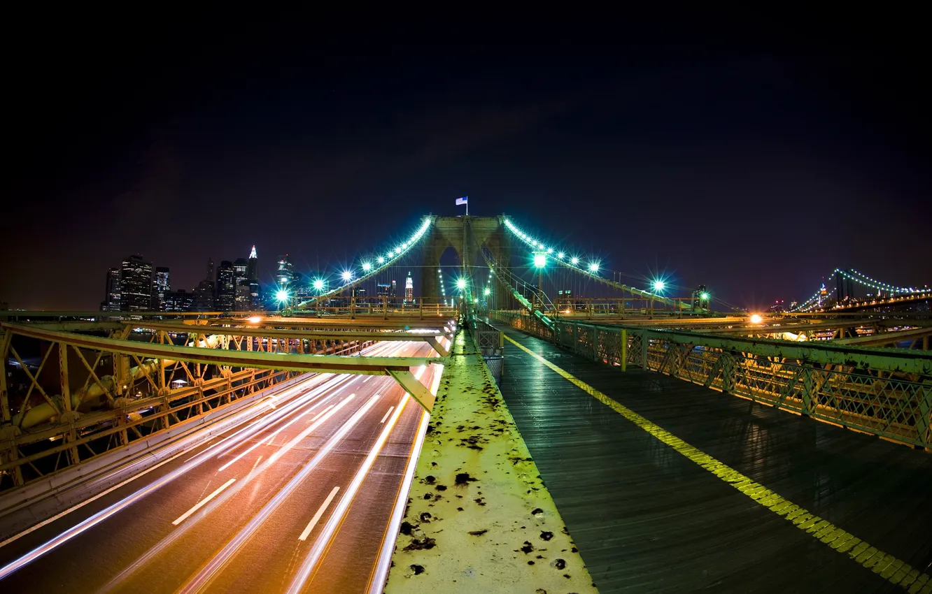 Фото обои цвета, мост, города