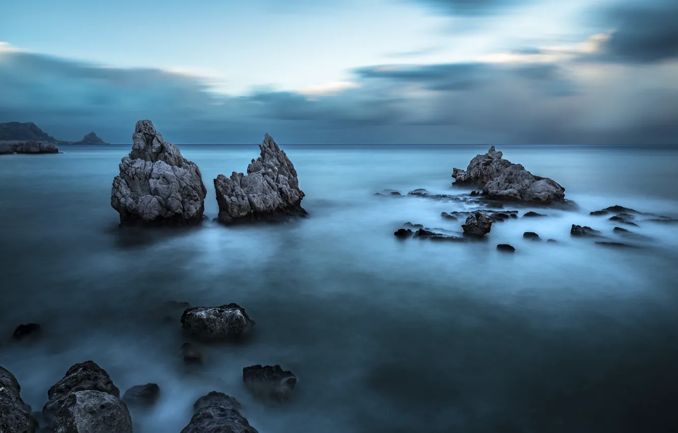 Фото обои море, природа, скалы