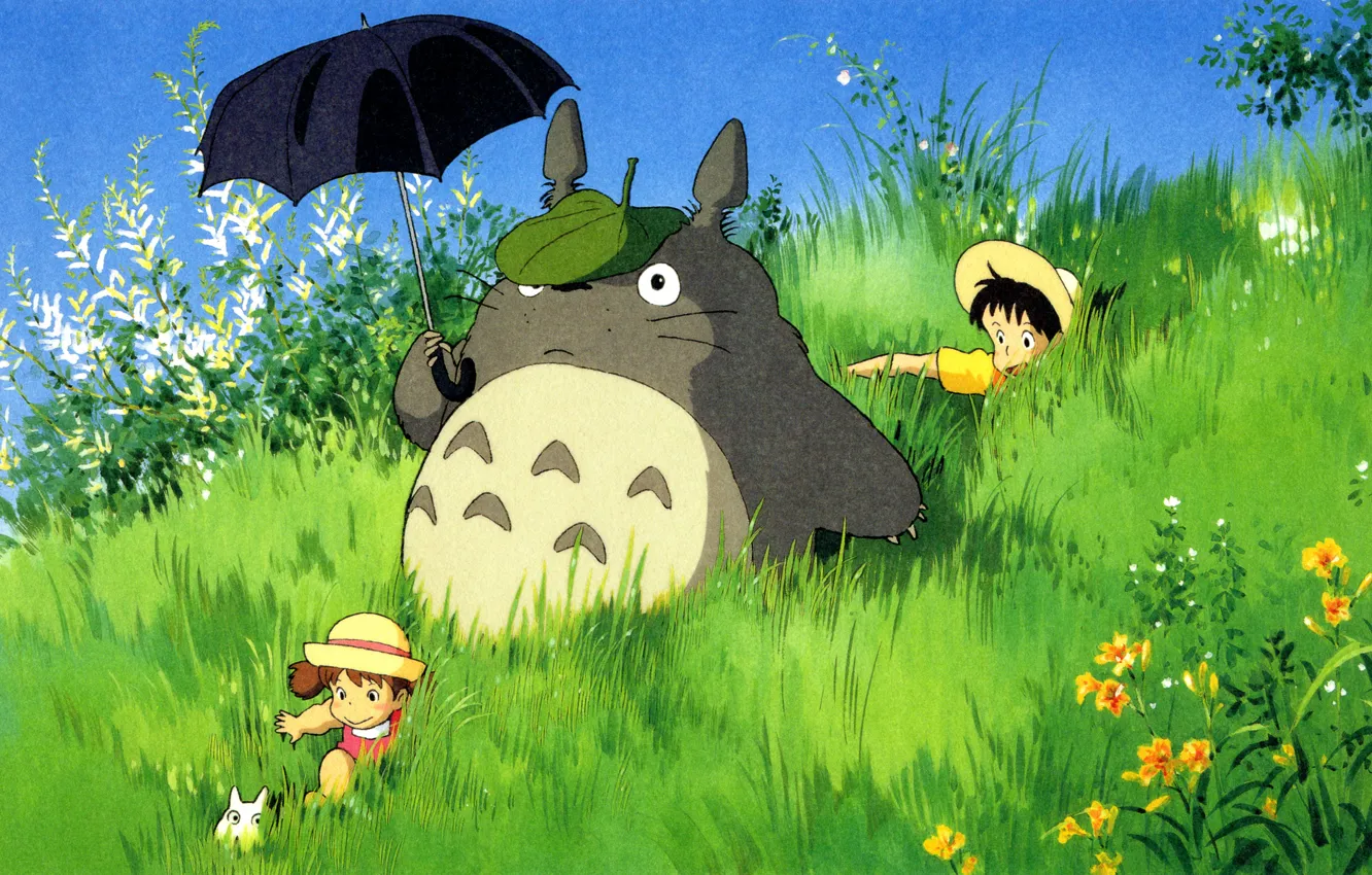 Фото обои Тоторо, Мой сосед тоторо, Tototo, My neighbor totoro