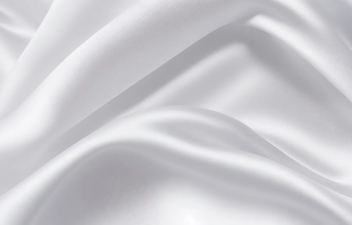 Фото обои белый, фон, обои, wallpaper, white, background, satin fabric, атласная ткань
