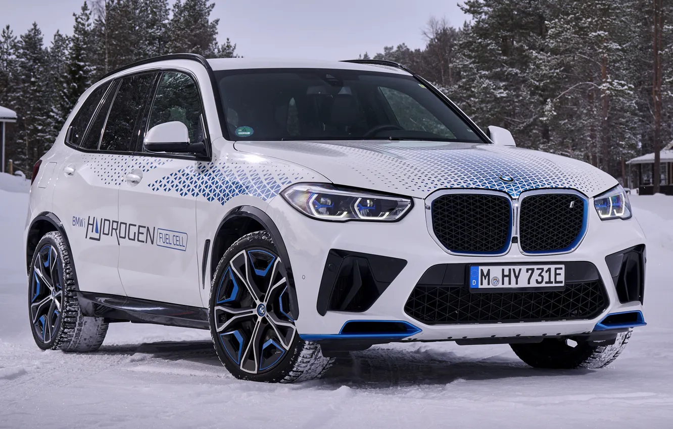 Фото обои Hydrogen, 2022, BMW iX5, водородный кроссовер