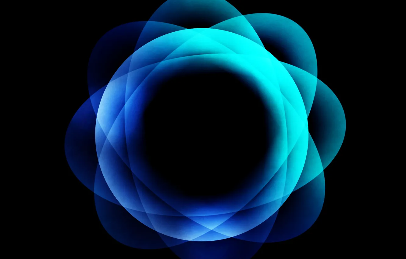 Фото обои цвета, солнце, синий, абстракция, голубой, узор, круг, гимп