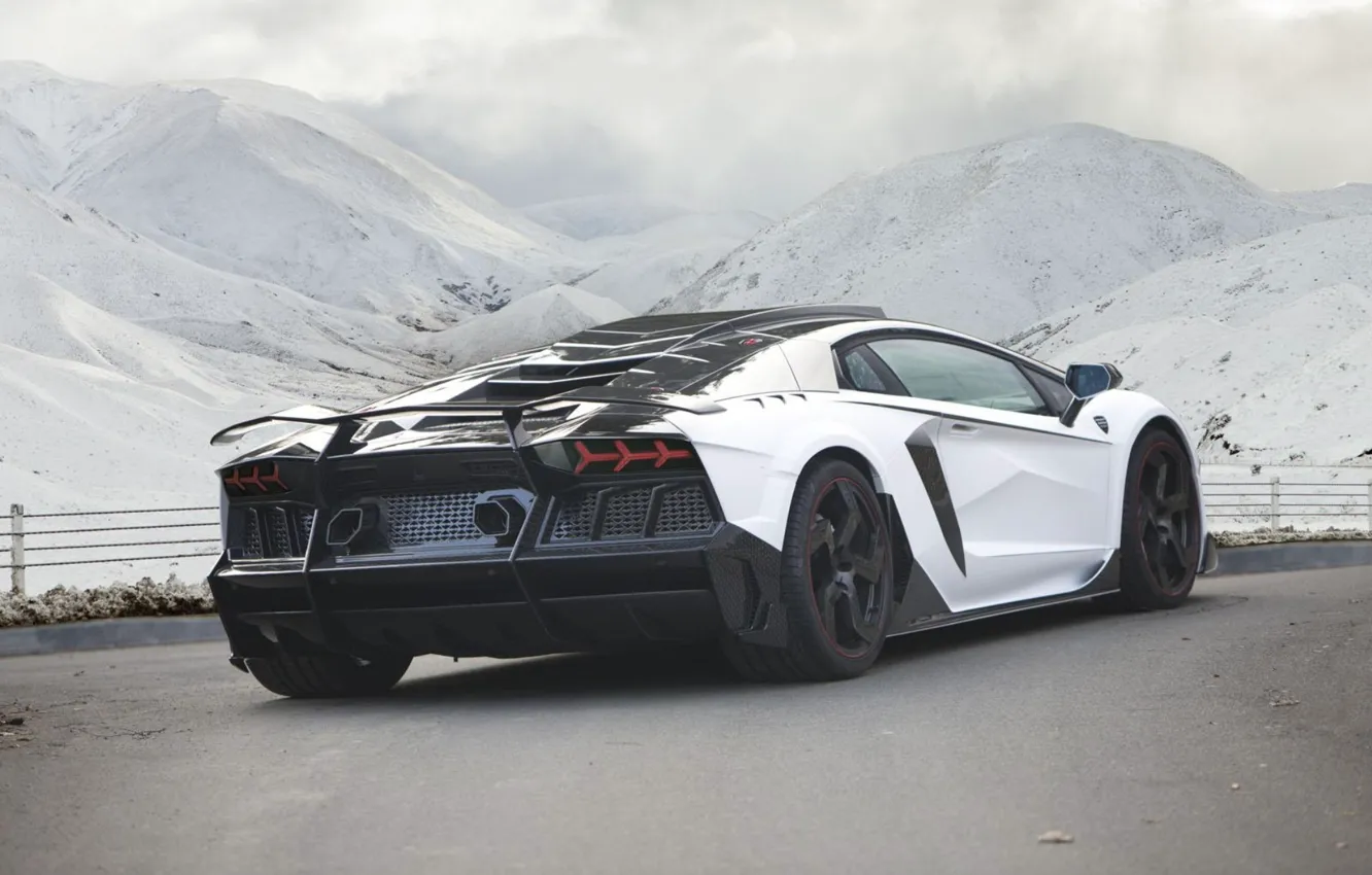 Фото обои Lamborghini, Aventador, 2014, Tuned by MANSORY, Carbonado GT