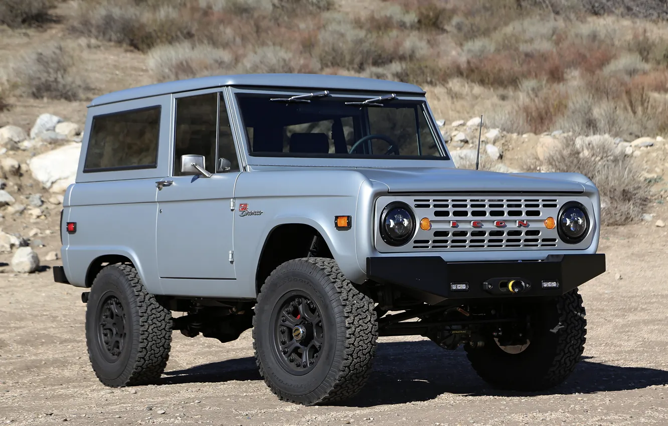 Фото обои Ford, 2012, Bronco, серо-стальной, ICON BR