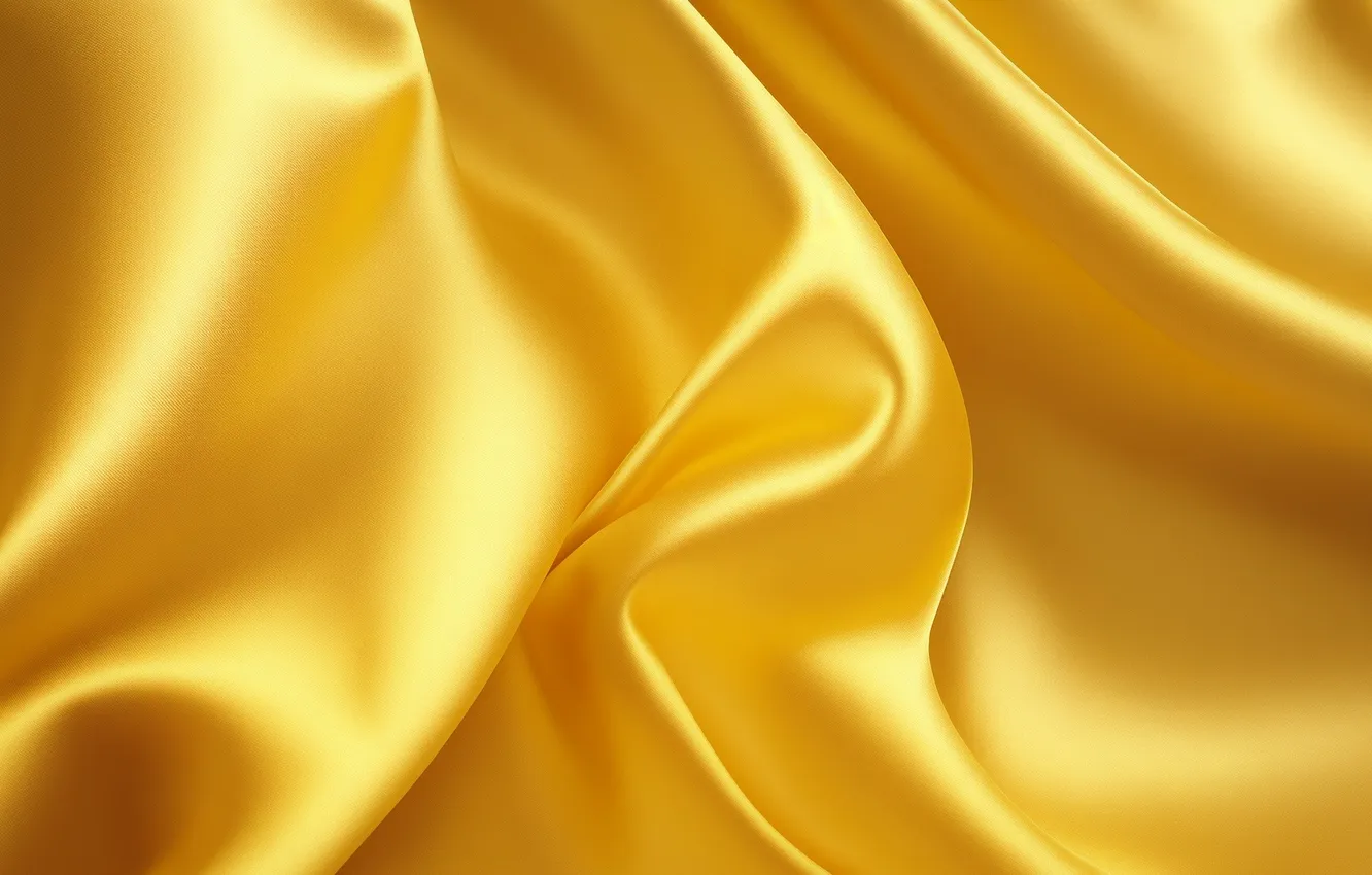 Фото обои желтый, фон, обои, wallpaper, yellow, background, желтый цвет, satin fabric