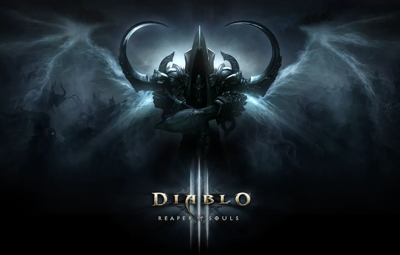 Фото обои Blizzard, Diablo III, Background, Blizzard Entertainment, Reaper, Video Game, Reaper of Souls, Diablo III: Reaper …