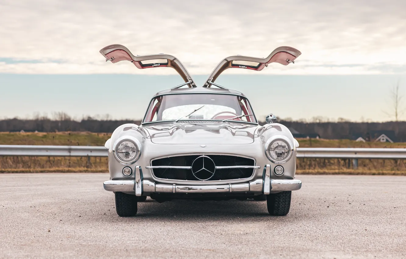 Фото обои Mercedes-Benz, 300SL, 1955, Mercedes-Benz 300 SL, Gullwing