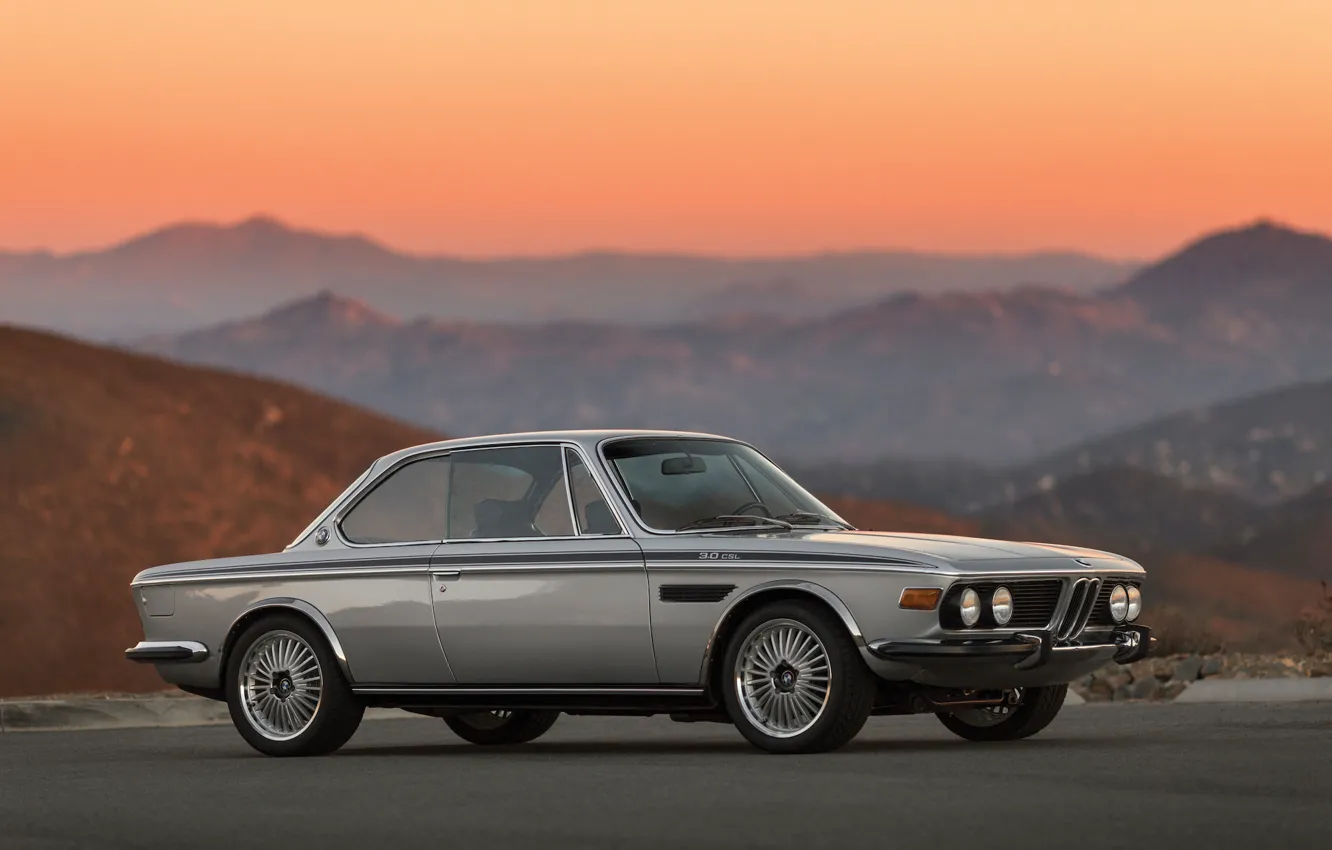 Фото обои car, BMW, sportcar, classic, 1973, CSL