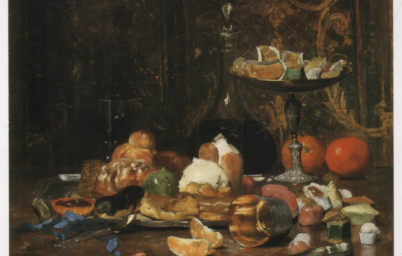 Фото обои апельсины, сладости, ложечка, дольки, мармелад, угощения, пироженое, GILBERT