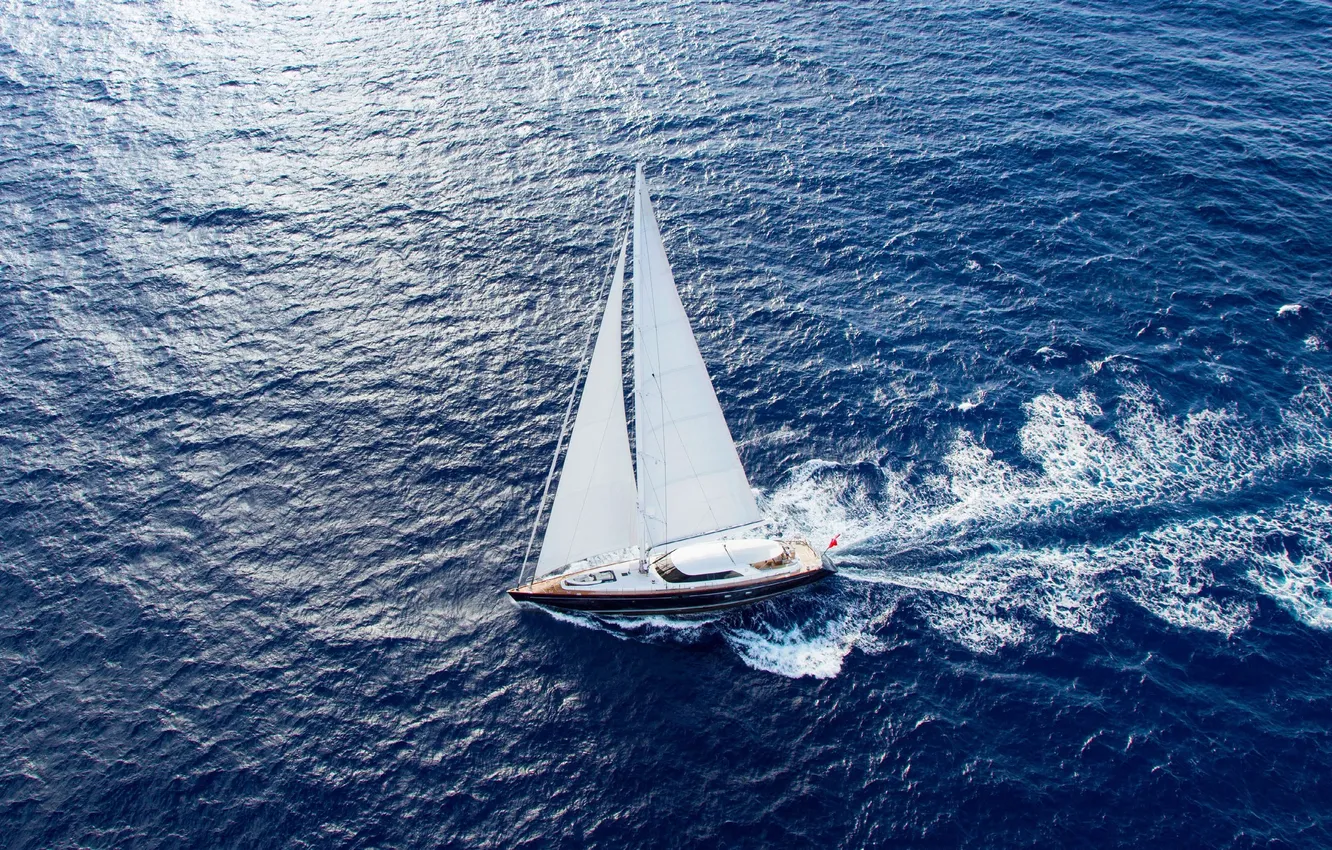 Фото обои море, путь, движение, романтика, паруса, sea, плавание, luxury yacht