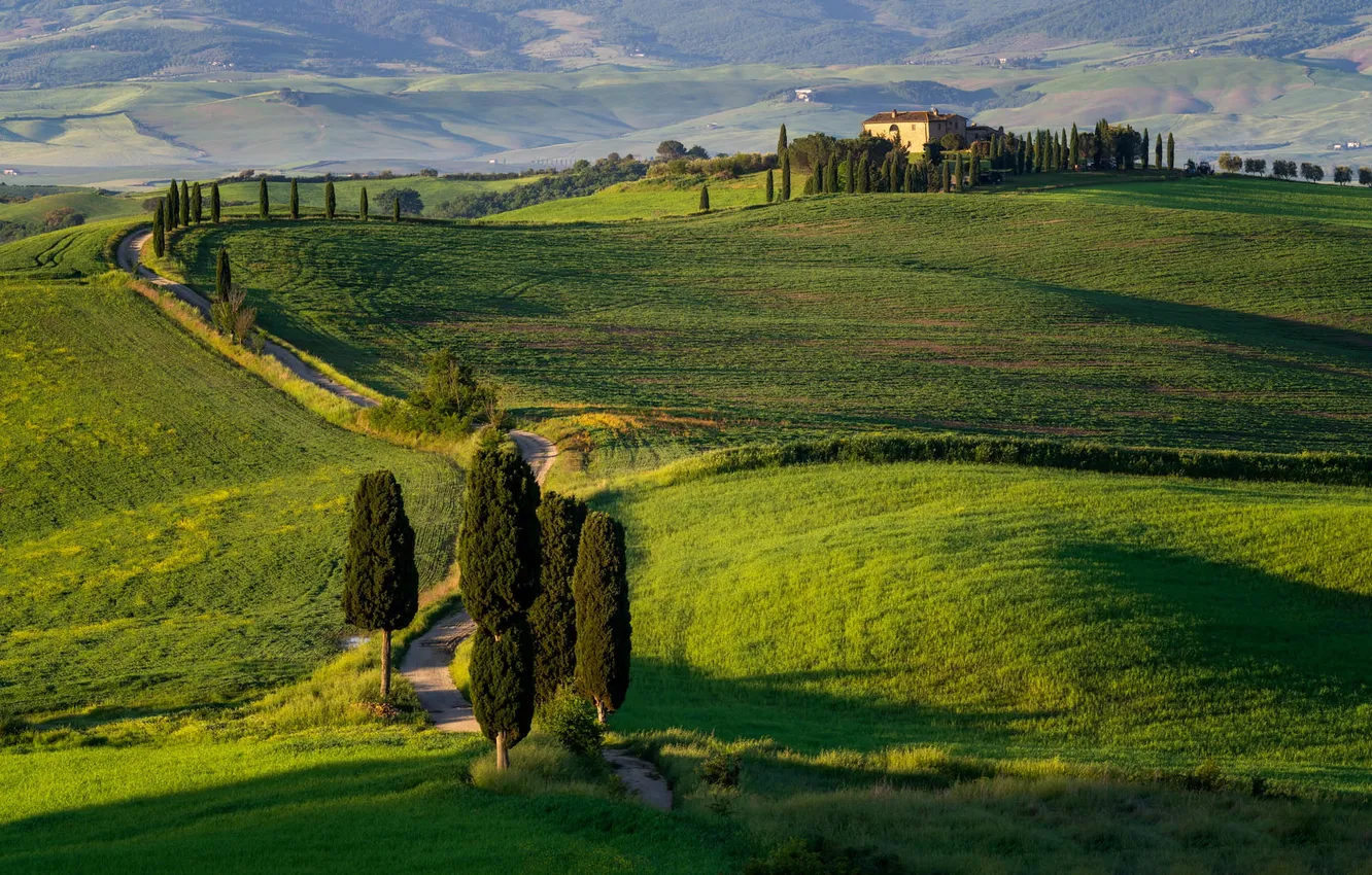 Фото обои природа, Pienza, Tuscany