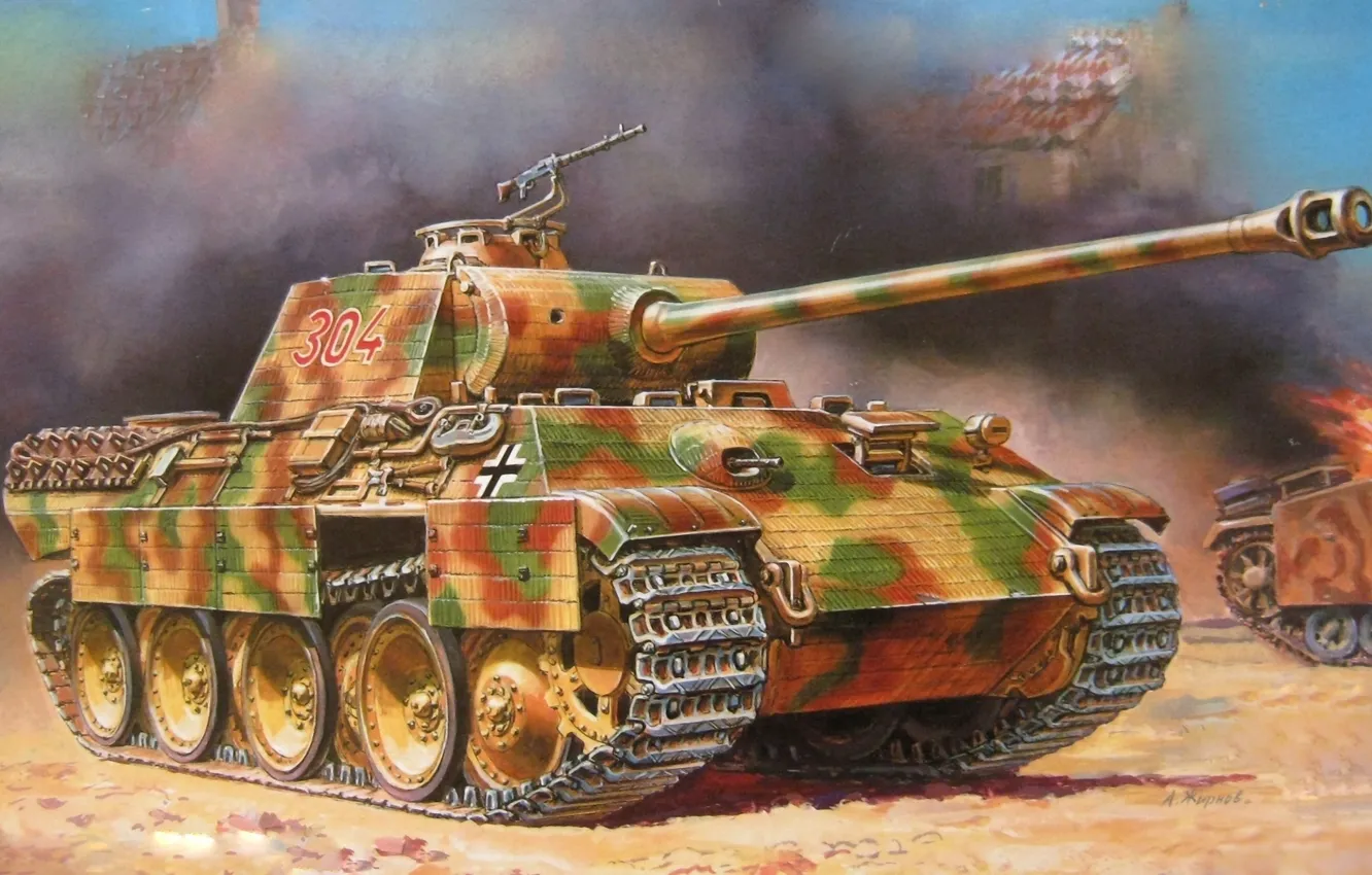Фото обои обои, пантера, танк, PzKpfw V Ausf A