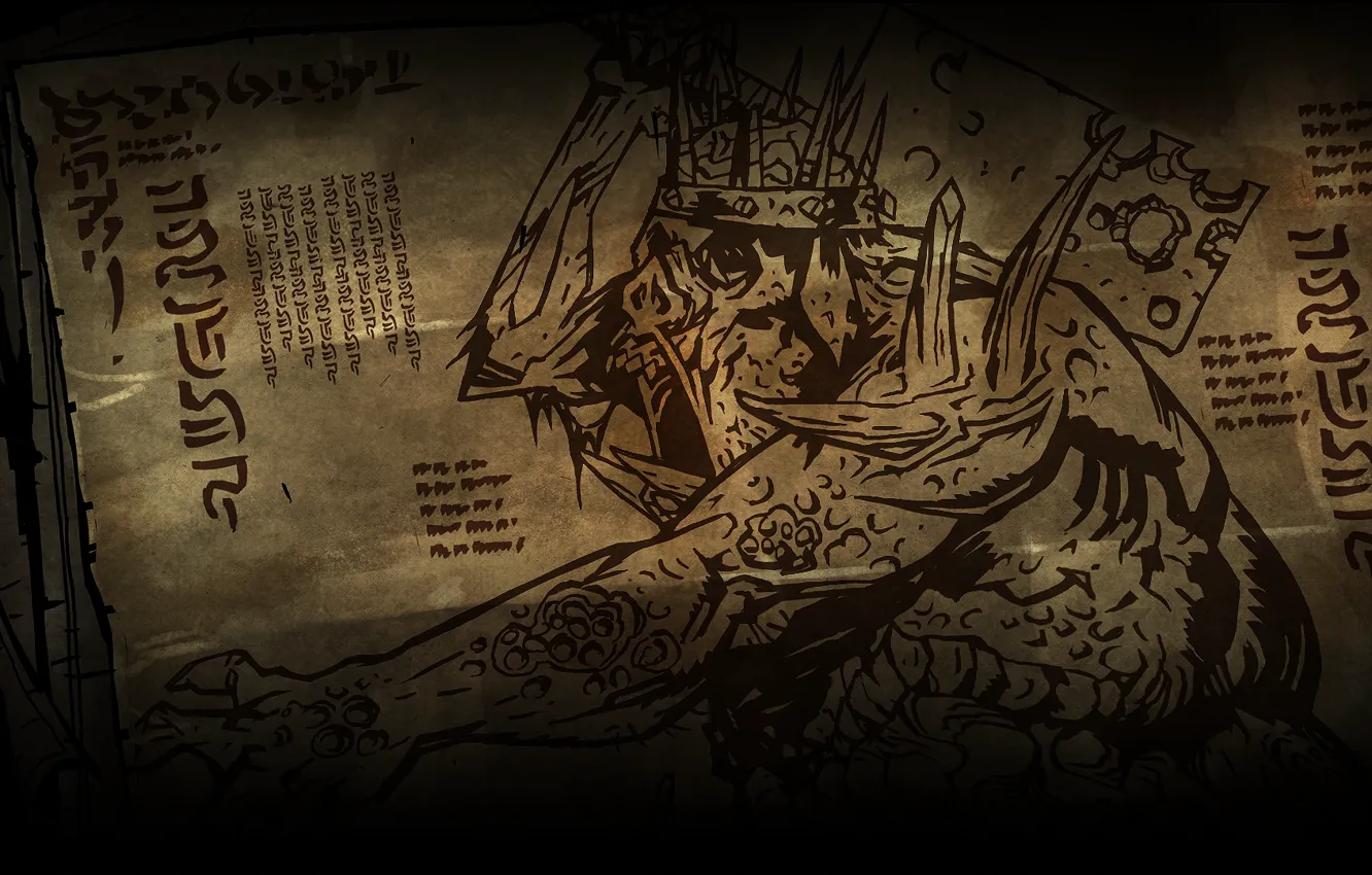 Фото обои king, pig, Darkest Dungeon, butcher knife