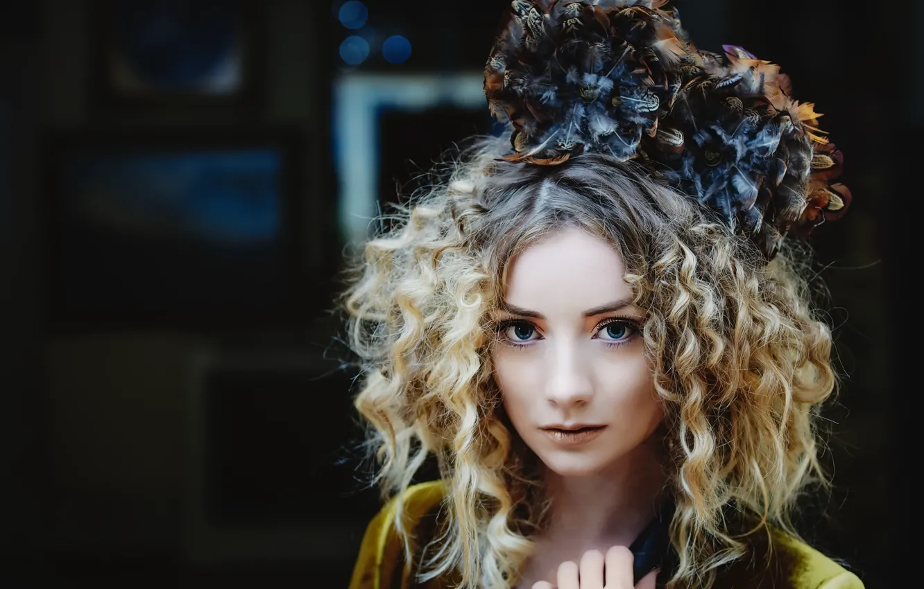 Фото обои девушка, стиль, портрет