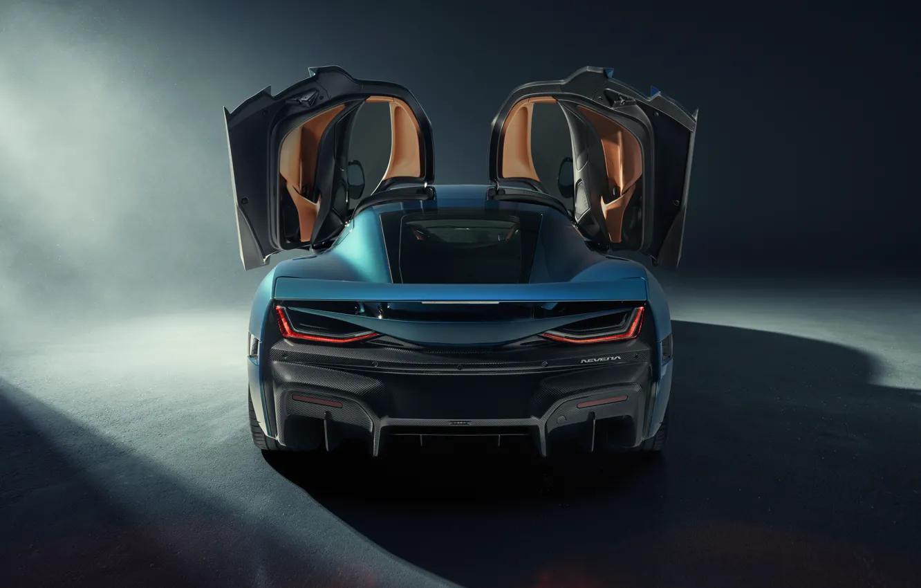 Обои Rimac, rear view, doors up, Rimac Nevera, Nevera картинки на ...