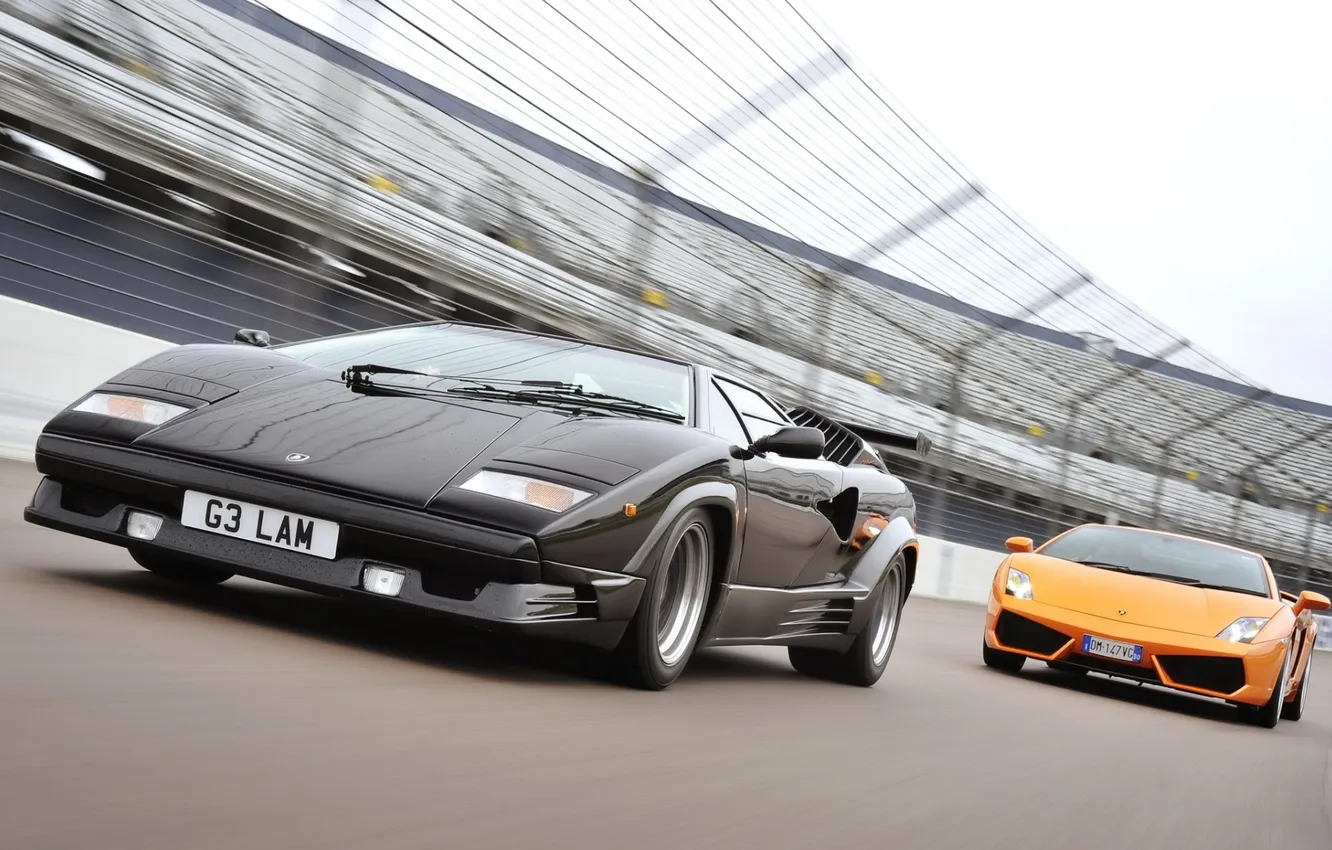 Фото обои Lamborghini, Gallardo, передок, суперкары, Countach