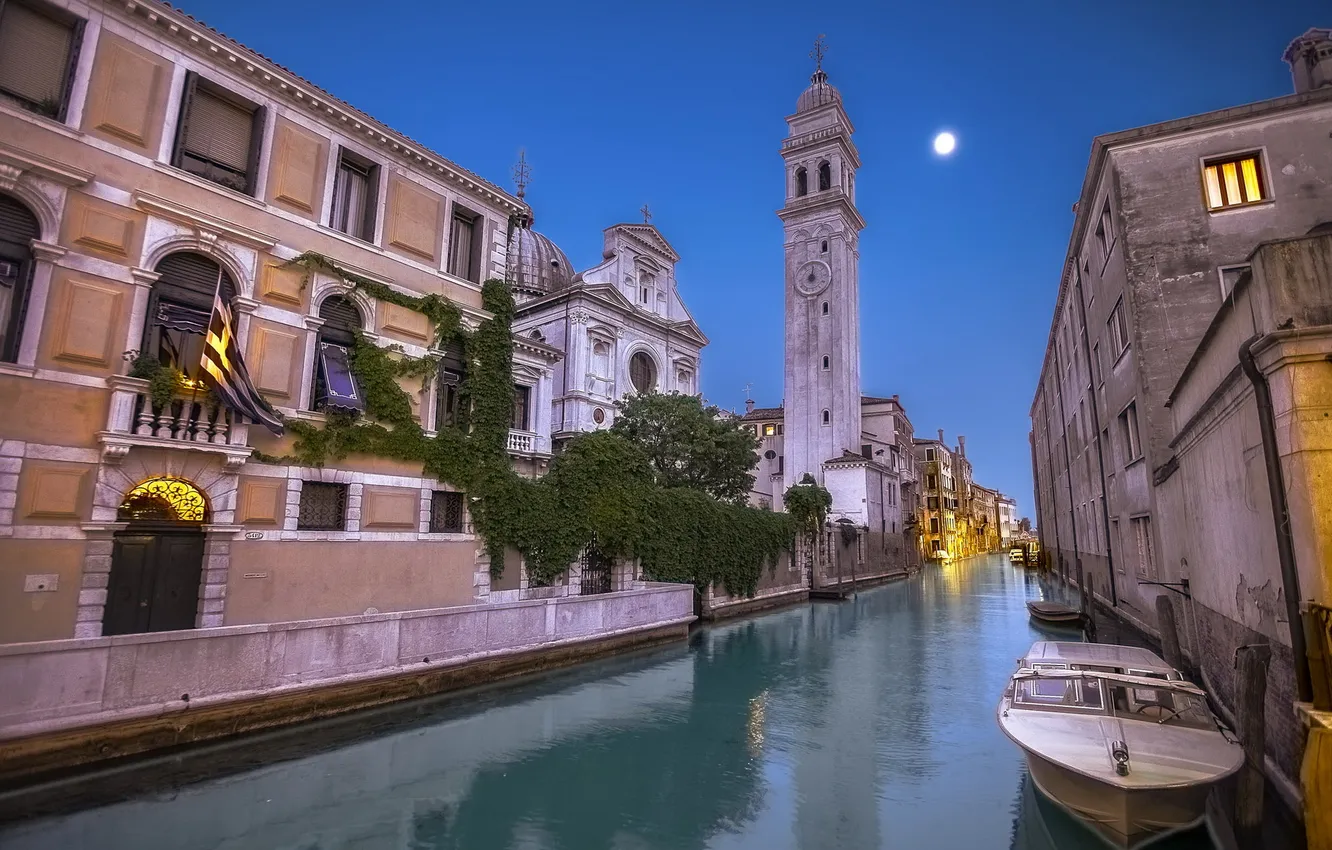 Фото обои город, Венеция, канал