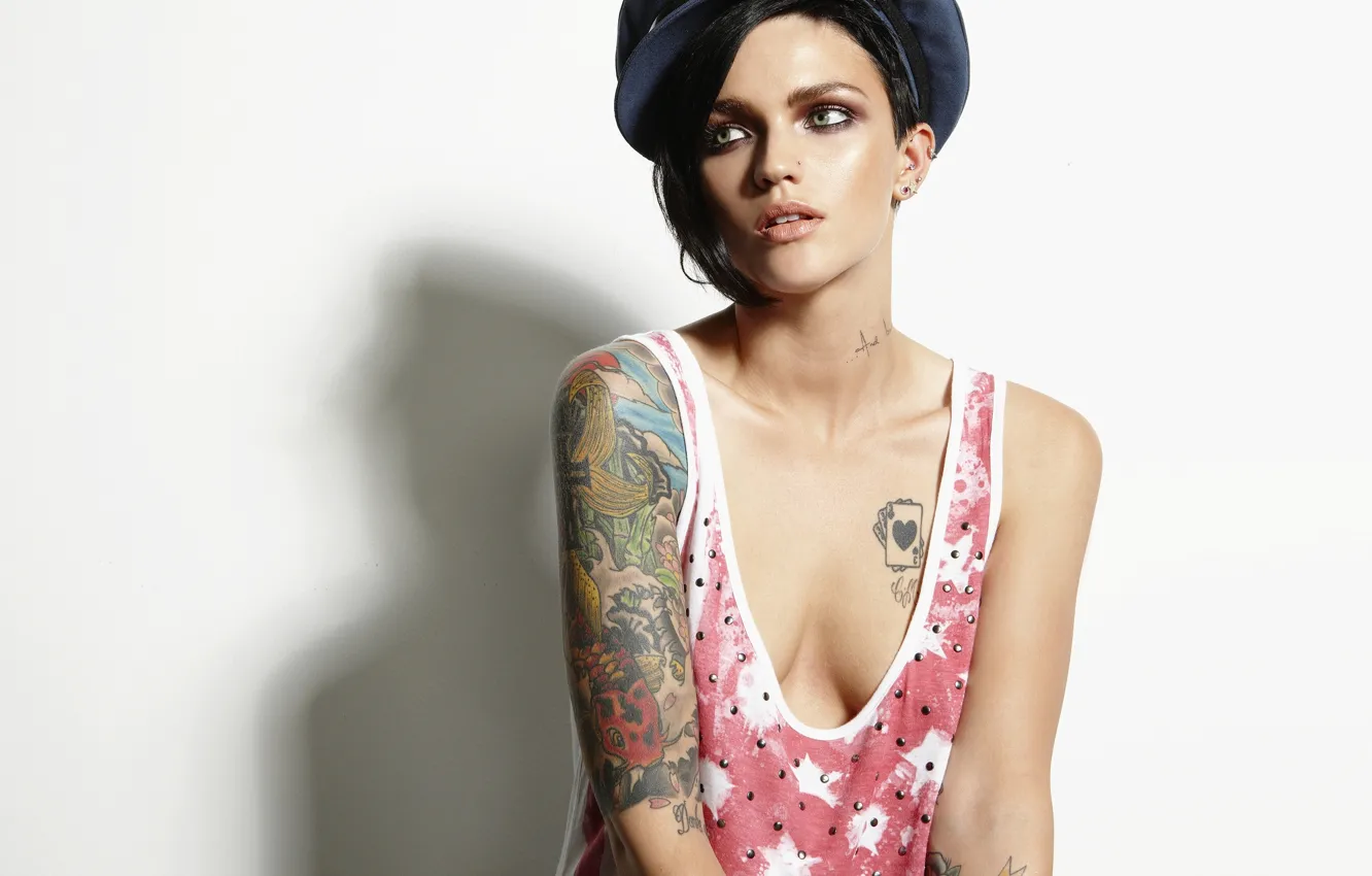 Фото обои Beautiful, Style, Wallpapers, Tattoos, Ruby Rose