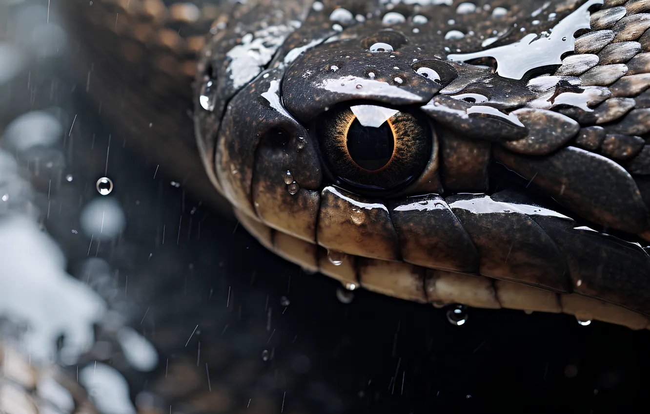 Фото обои змея, питон, ИИ-арт, НЕЙРОСЕТЬ