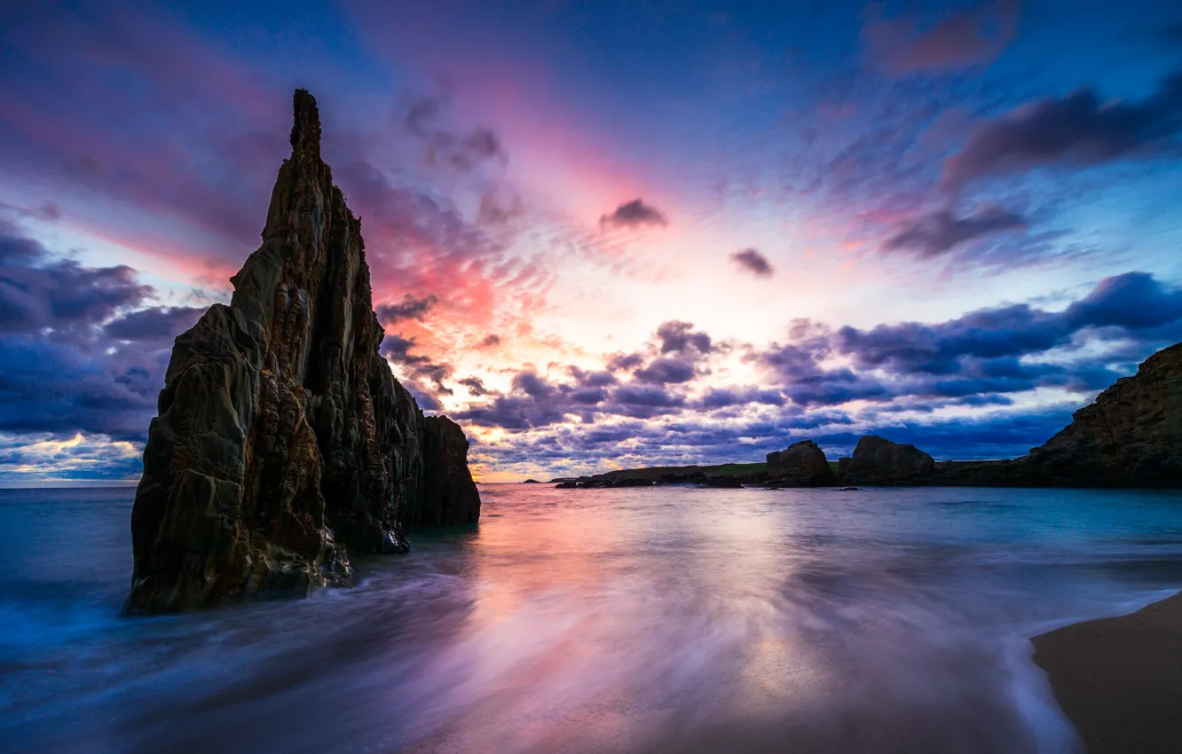 Фото обои скалы, побережье, Испания