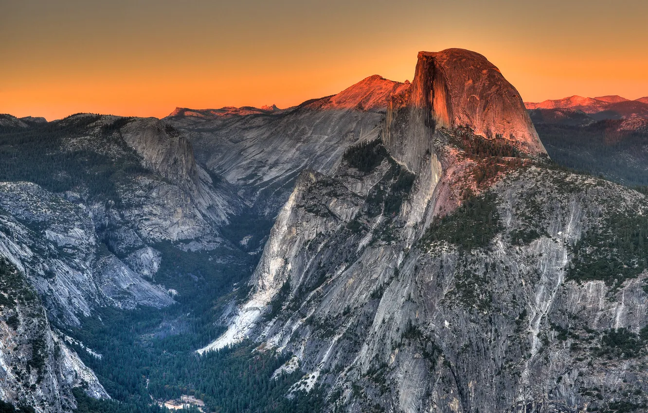 Фото обои пейзаж, горы, панорама, Yosemite National Park