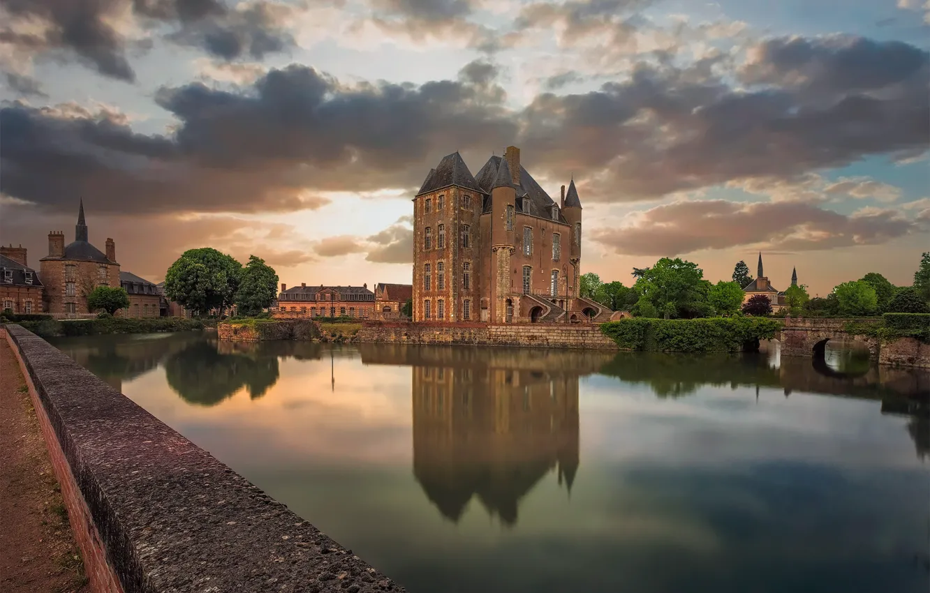 Фото обои Chateau, Bellegarde, Loiret