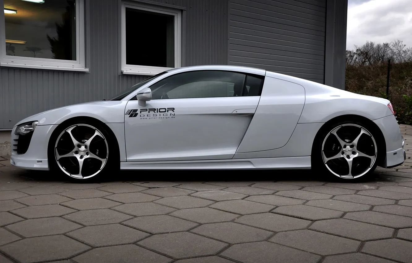 Фото обои car, машина, tuning, prior design, audi r8 carbon limited edition, 2000x1273