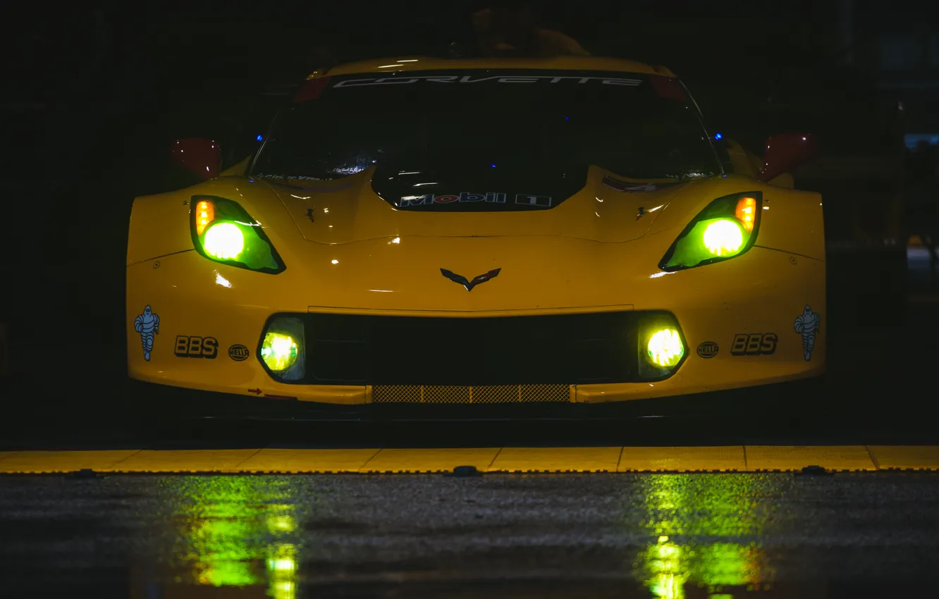 Фото обои Corvette, Chevrolet, суперкар, C7.R