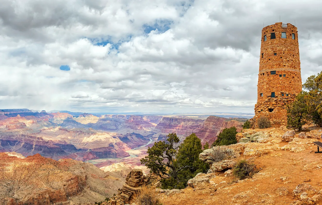 Фото обои United States, Arizona, Grand Canyon, Coconino, Desert View
