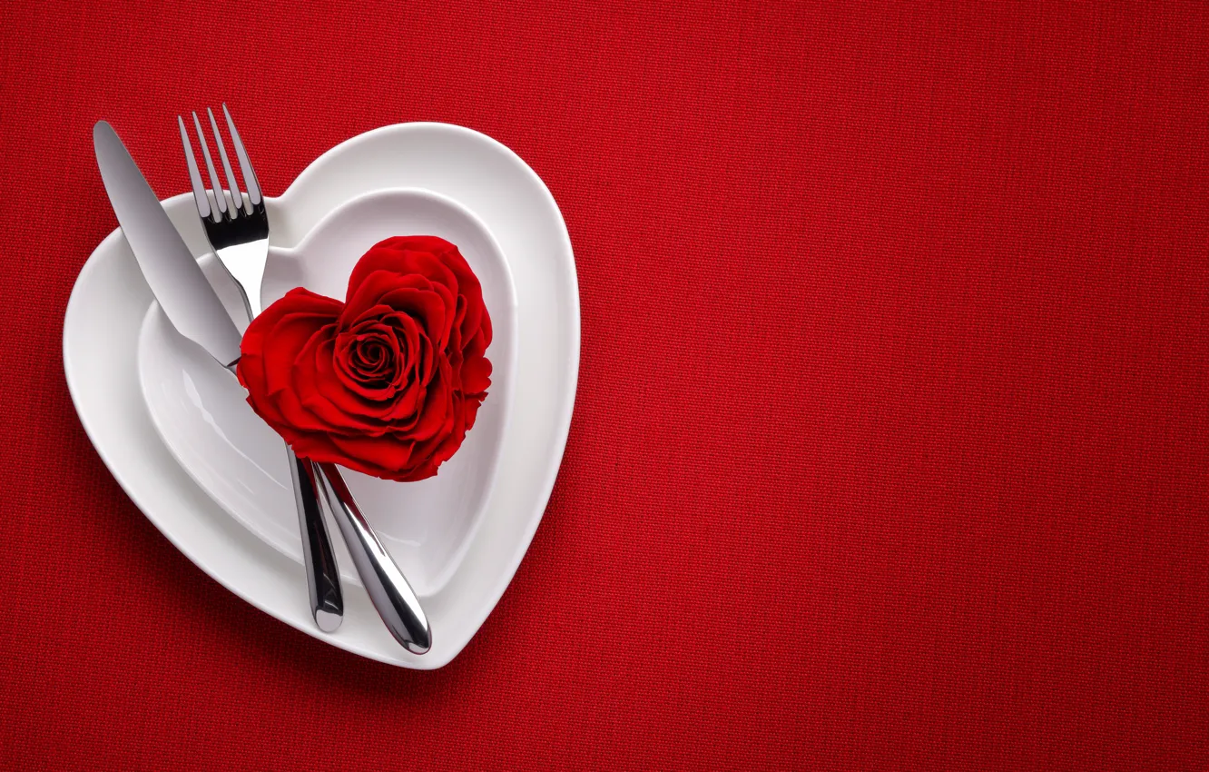 Фото обои red, love, rose, heart, background, romantic, valentine's day