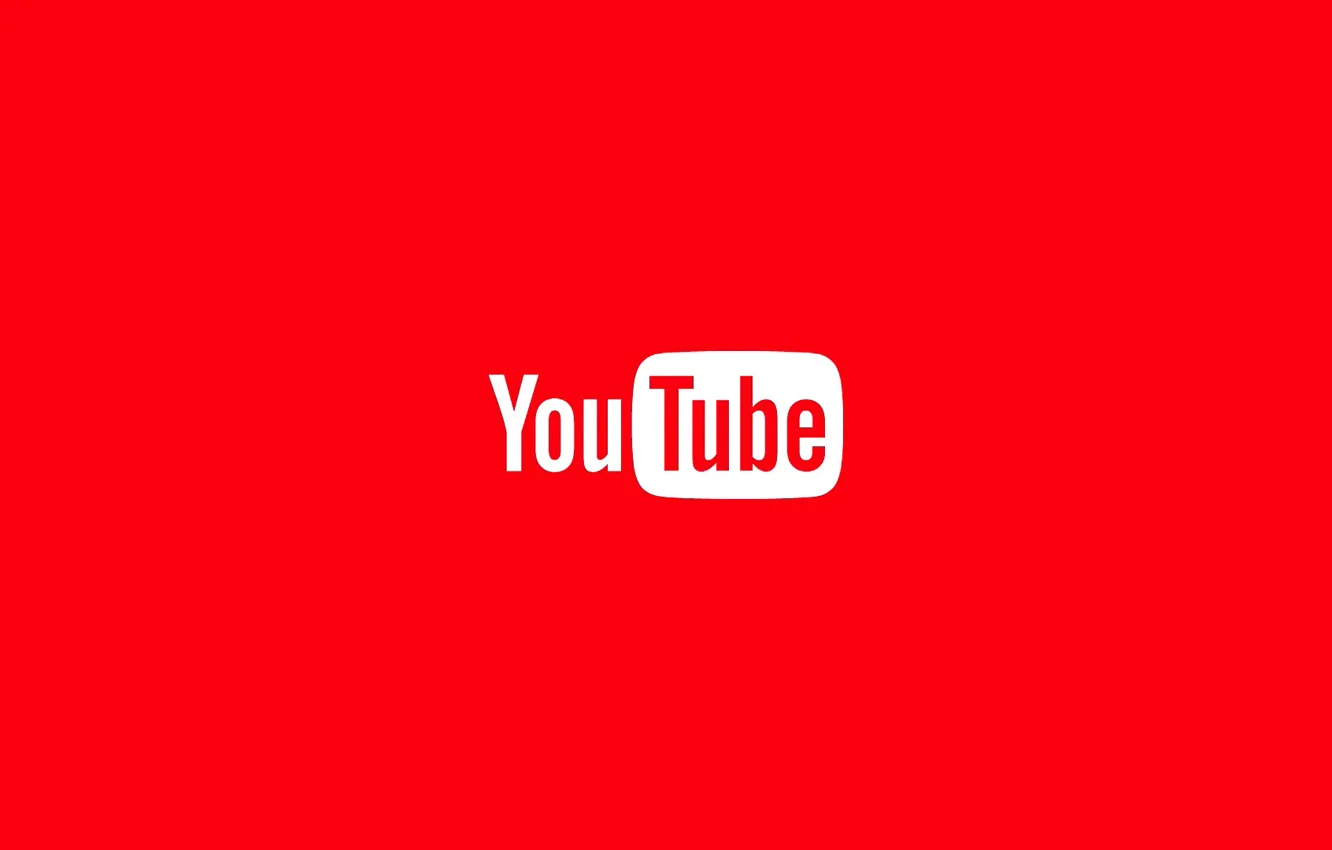 Фото обои red, white, Logo, Youtube