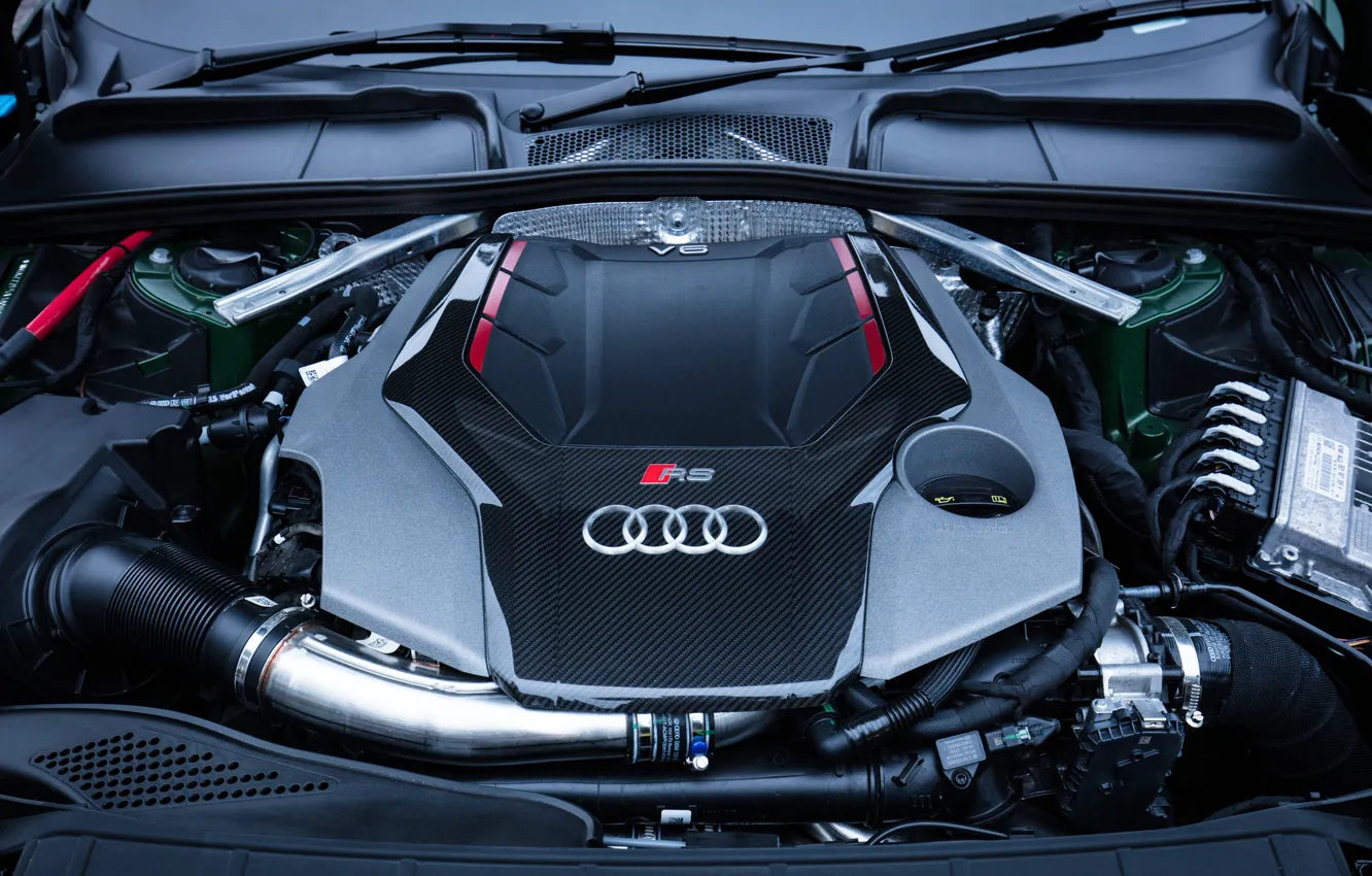 Фото обои Audi, двигатель, RS5, Coupe, 2018, RS 5