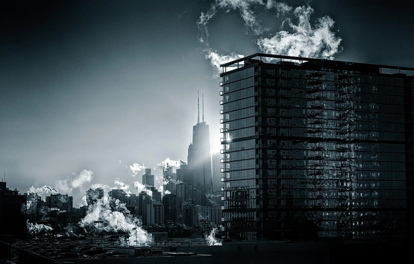 Фото обои city, здания, дома, небоскребы, USA, америка, чикаго, Chicago