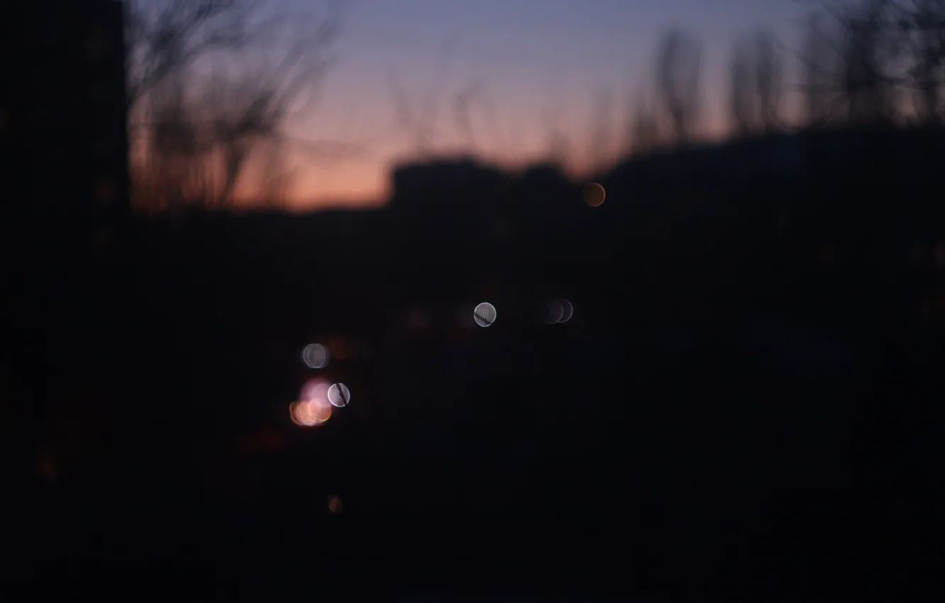 Фото обои city, lights, sky, night, window