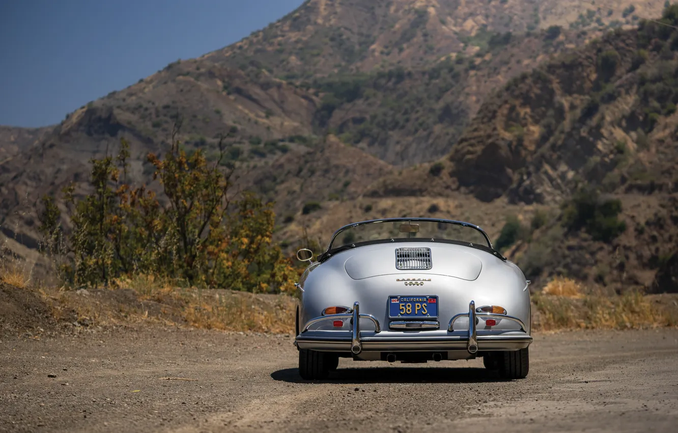 Фото обои Porsche, rear, 1959, 356, Porsche 356A 1600 Super Speedster