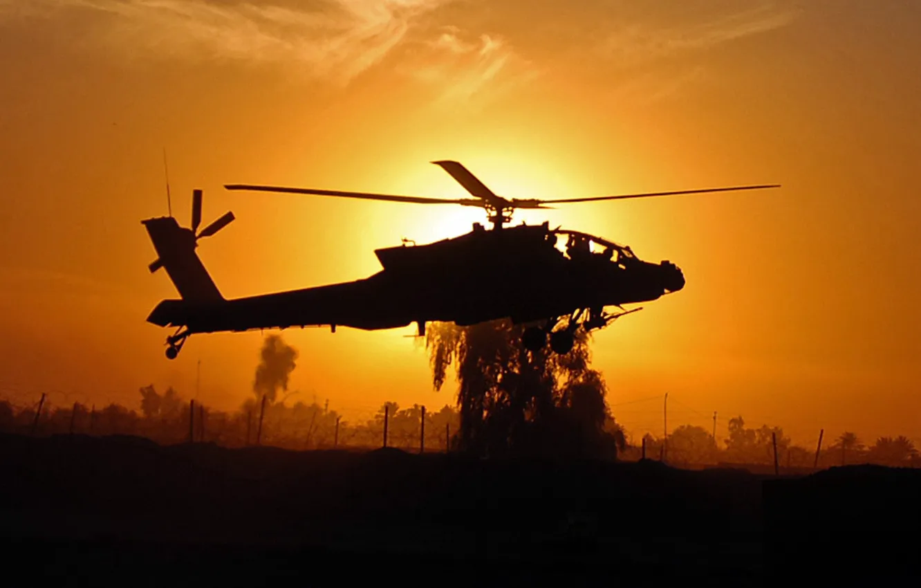 Фото обои helicopter, Apache, attack helicopter, AH 64 Apache