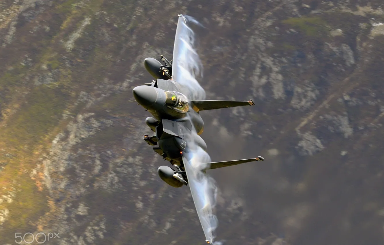 Фото обои воздух, полёт, самолёт, F 15 E
