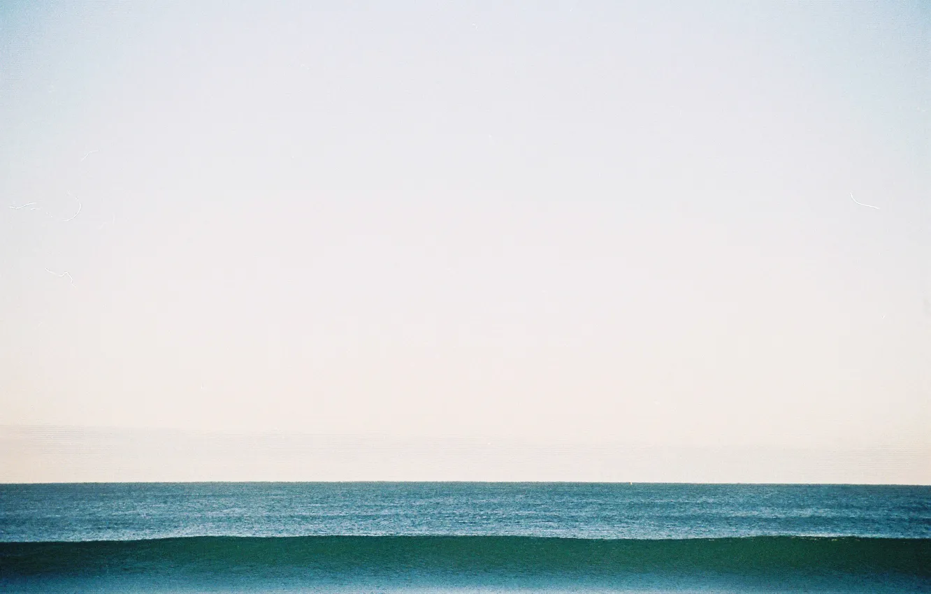 Фото обои море, волны, горизонт