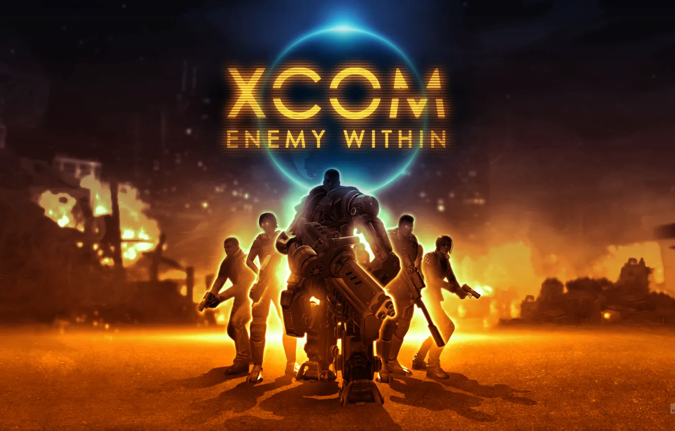 Фото обои солдаты, mech, 2K Games, XCOM: Enemy Within, Firaxis Games, Feral Interactive