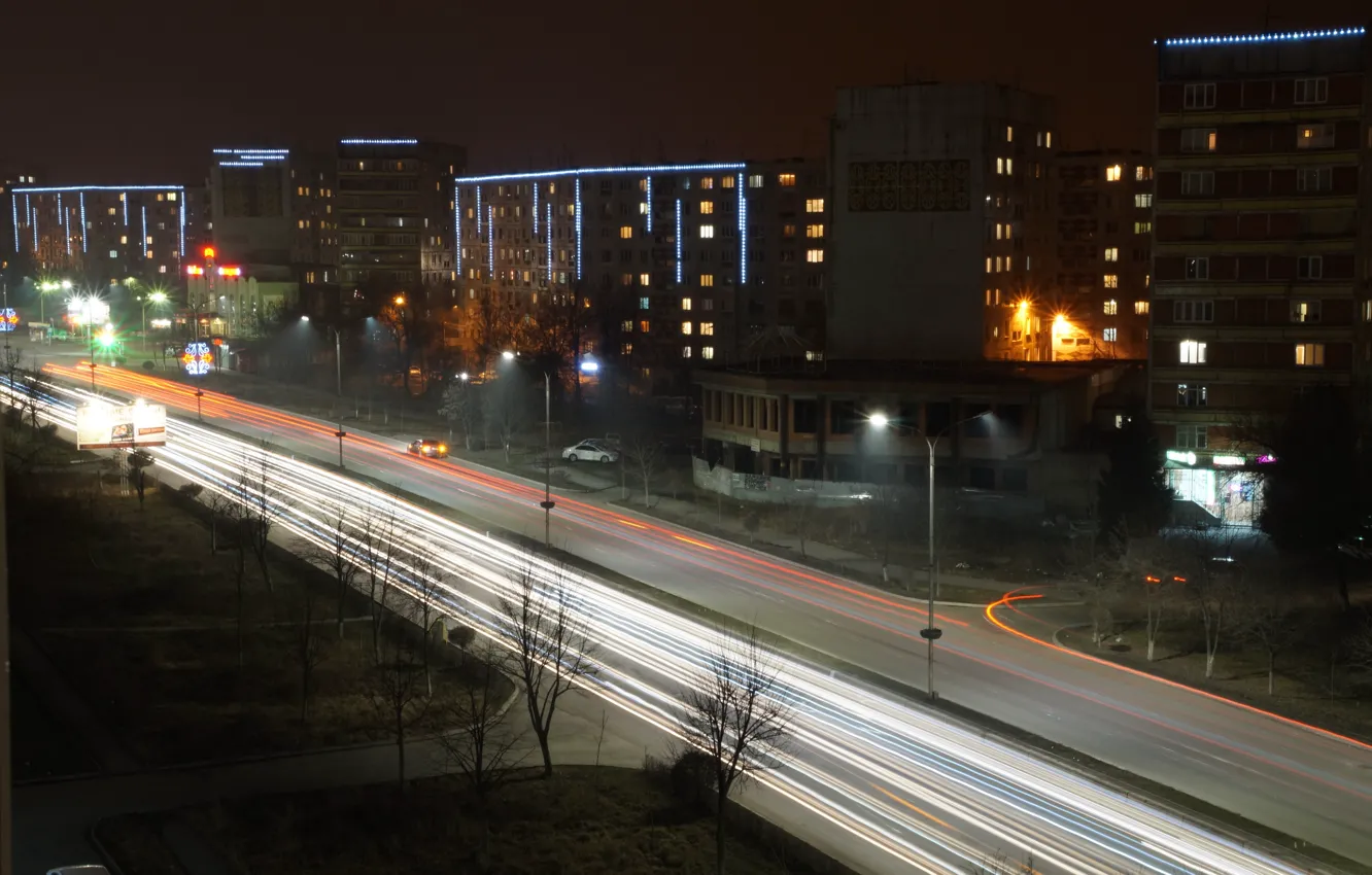 Фото обои Россия, ночной город, ночные города, заставка на комп, обои владикавказ, Владикавказ ночью, темная тема, Владикавказ …