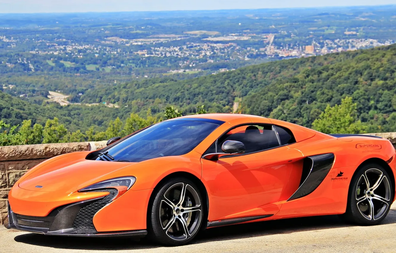 Фото обои McLaren, Orange, 650, Supers